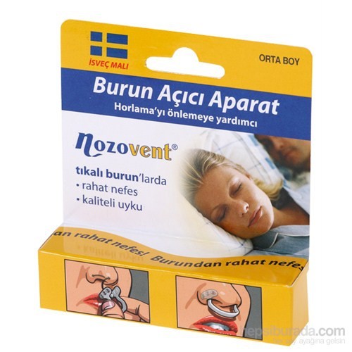 NOZOVENT BURUN AÇICI,HORLAMA ENGELLEYİCİ APARAT ÇİFTLİ