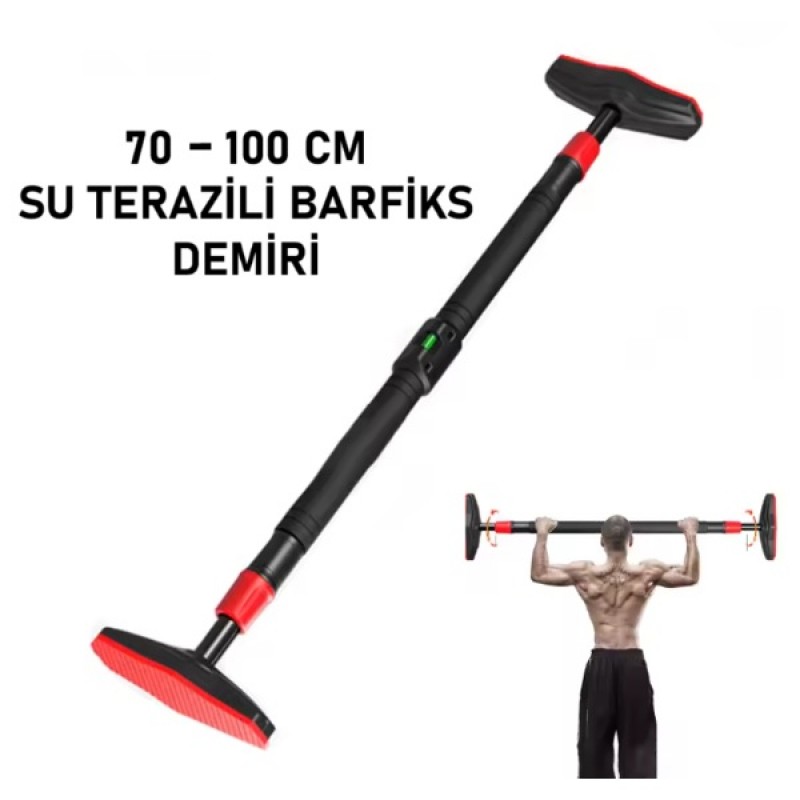Su Terazili, 92-102 cm Ayarlanabilir, Kaymaz Tabanlı Barfiks Çubuğu