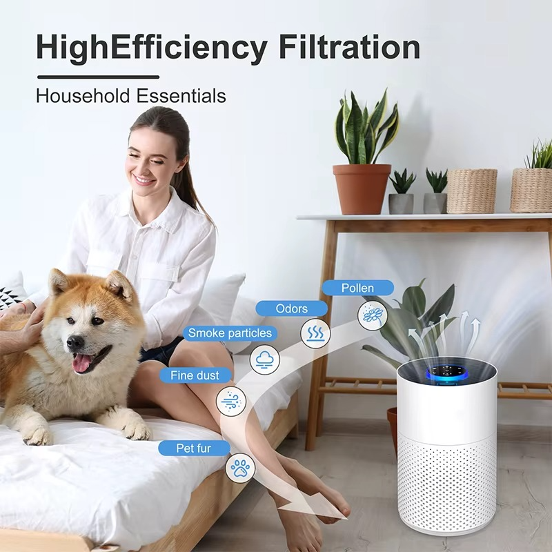 200 m2 Kapasiteli, Hepa Filtreli Hava Temizleyici