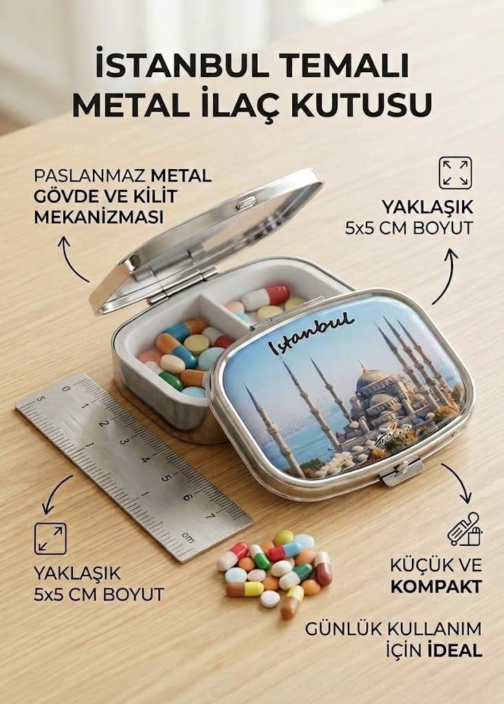 İstanbul Temalı İlaç Kutusu