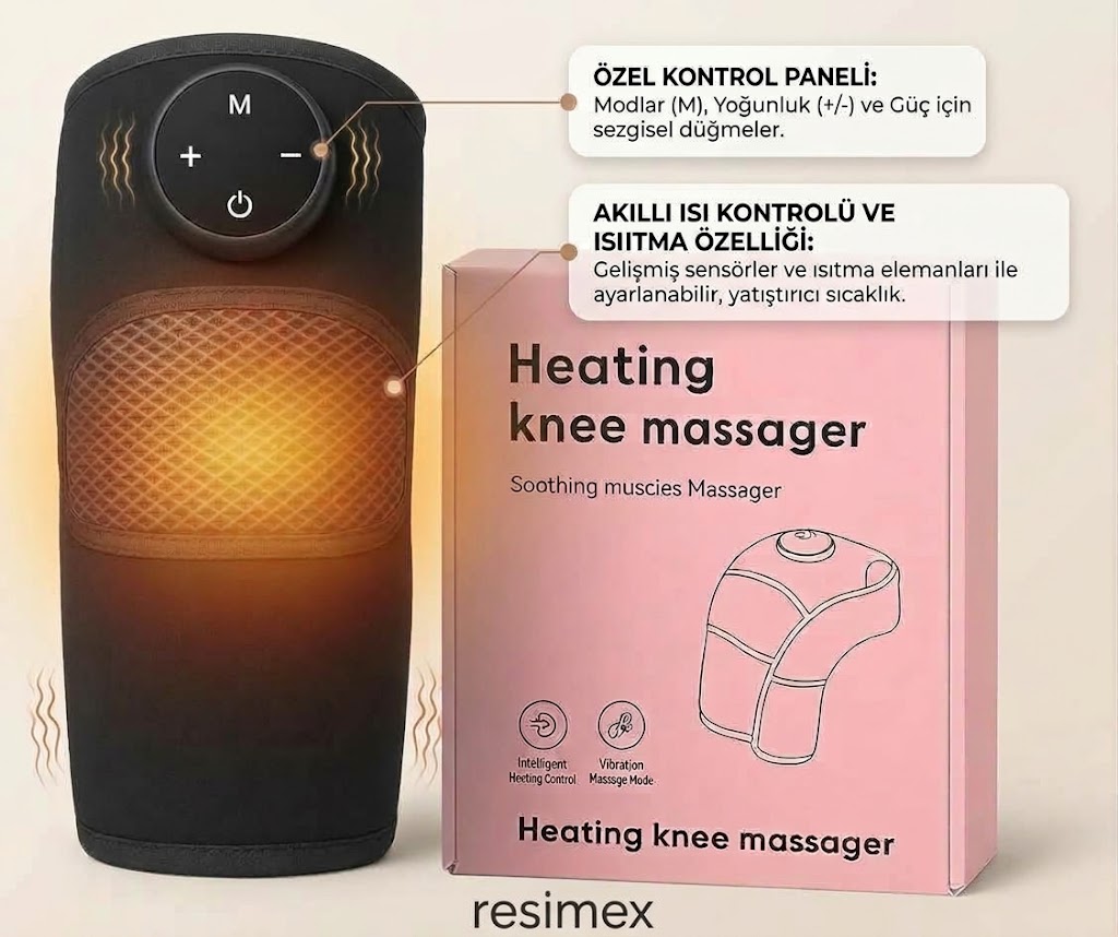 ISITMALI VE TİTREŞİMLİ,DİZ OMUZ BACAK MASAJ ALETİ JH-HX001