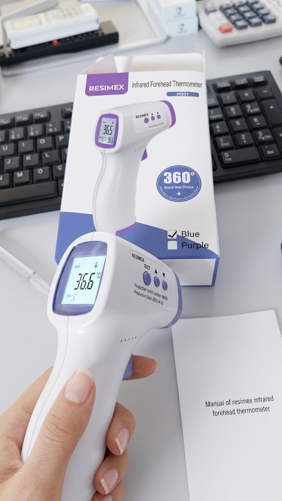 RESIMEX HG01 Kızılötesi Temassız Dijital Ateş Ölçer – Hızlı, Hassas ve Çok Fonksiyonlu