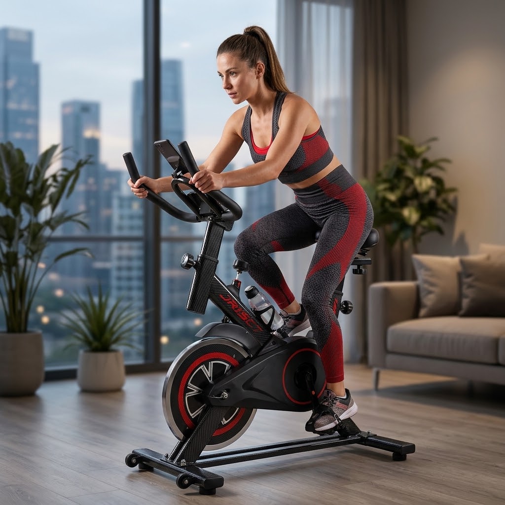 RESİMEX Profesyonel Ayarlı Spin Bike – Evinizde Yüksek Performanslı Kardiyo & Yağ Yakımı!