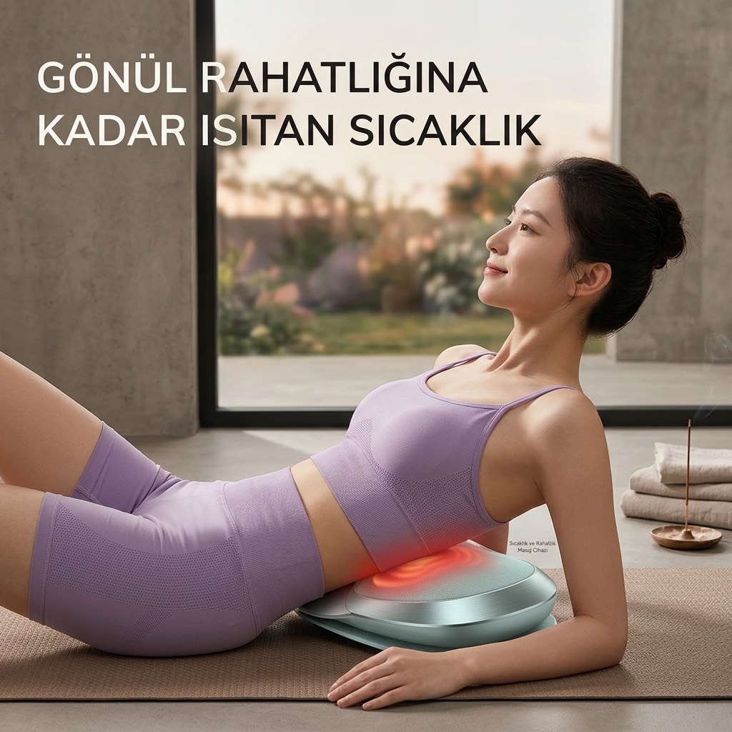 Akıllı Hava Yastıklı & Isıtmalı Bel Masaj Aleti | Spektrum Terapili EMS Darbe Teknolojisi